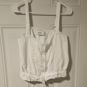 Hollister Women's White Camisole Top